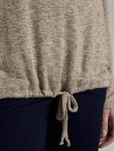 Long-sleeved T-shirt - Women - camel and white structure Long-sleeved T-shirt - Women - camel and white structure - 10 - TOM TAILOR