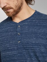 Langarmshirt in Melange-Optik - Männer - blue depths injected melange Langarmshirt in Melange-Optik - Männer - blue depths injected melange - 9 - TOM TAILOR