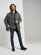 Langarmshirt in Melange-Optik - Männer - magnet grey grindle Langarmshirt in Melange-Optik - Männer - magnet grey grindle - 3 - TOM TAILOR