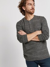 Langarmshirt in Melange-Optik - Männer - magnet grey grindle Langarmshirt in Melange-Optik - Männer - magnet grey grindle - 5 - TOM TAILOR