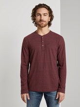 Langarmshirt in Melange-Optik - Männer - gipsy purple grindle Langarmshirt in Melange-Optik - Männer - gipsy purple grindle - 1 - TOM TAILOR