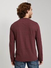 Langarmshirt in Melange-Optik - Männer - gipsy purple grindle Langarmshirt in Melange-Optik - Männer - gipsy purple grindle - 2 - TOM TAILOR