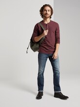Langarmshirt in Melange-Optik - Männer - gipsy purple grindle Langarmshirt in Melange-Optik - Männer - gipsy purple grindle - 3 - TOM TAILOR