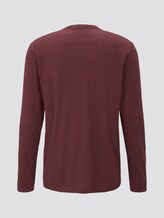 Langarmshirt in Melange-Optik - Männer - gipsy purple grindle Langarmshirt in Melange-Optik - Männer - gipsy purple grindle - 8 - TOM TAILOR