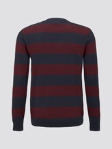 gestreifter Pullover - Männer - purple block stripe gestreifter Pullover - Männer - purple block stripe - 8 - TOM TAILOR
