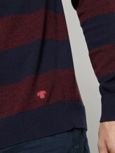 gestreifter Pullover - Männer - purple block stripe gestreifter Pullover - Männer - purple block stripe - 9 - TOM TAILOR