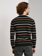 gestreifter Pullover - Männer - black multicolor stripe gestreifter Pullover - Männer - black multicolor stripe - 2 - TOM TAILOR