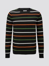 gestreifter Pullover - Männer - black multicolor stripe gestreifter Pullover - Männer - black multicolor stripe - 7 - TOM TAILOR