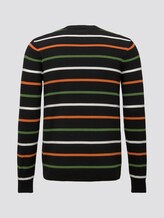 gestreifter Pullover - Männer - black multicolor stripe gestreifter Pullover - Männer - black multicolor stripe - 8 - TOM TAILOR