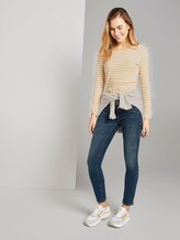 gestreiftes Langarmshirt - Frauen - offwhite yellow stripe gestreiftes Langarmshirt - Frauen - offwhite yellow stripe - 3 - TOM TAILOR