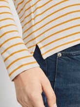 gestreiftes Langarmshirt - Frauen - offwhite yellow stripe gestreiftes Langarmshirt - Frauen - offwhite yellow stripe - 9 - TOM TAILOR