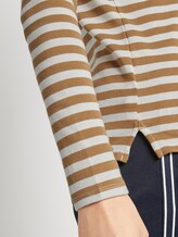 Striped long-sleeved shirt - Women - offwhite camel stripe Striped long-sleeved shirt - Women - offwhite camel stripe - 9 - TOM TAILOR