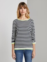 Striped sweater - Women - offwhite navy stripe Striped sweater - Women - offwhite navy stripe - 1 - TOM TAILOR Denim
