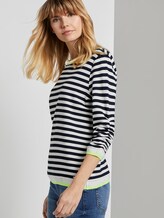 Striped sweater - Women - offwhite navy stripe Striped sweater - Women - offwhite navy stripe - 5 - TOM TAILOR Denim