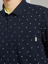 Patterned T-shirt - Men - navy small wave print Patterned T-shirt - Men - navy small wave print - 9 - TOM TAILOR Denim
