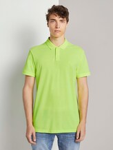 Meliertes Poloshirt - Männer - neon green melange Meliertes Poloshirt - Männer - neon green melange - 1 - TOM TAILOR Denim