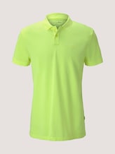 Mottled polo shirt - Men - neon green melange Mottled polo shirt - Men - neon green melange - 7 - TOM TAILOR Denim