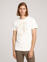 T-Shirt mit Print - Männer - off white T-Shirt mit Print - Männer - off white - 1 - TOM TAILOR Denim