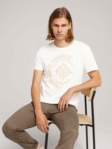 T-Shirt mit Print - Männer - off white T-Shirt mit Print - Männer - off white - 5 - TOM TAILOR Denim