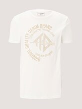 T-Shirt mit Print - Männer - off white T-Shirt mit Print - Männer - off white - 7 - TOM TAILOR Denim