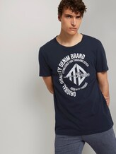 T-Shirt mit Print - Männer - Sky Captain Blue T-Shirt mit Print - Männer - Sky Captain Blue - 5 - TOM TAILOR Denim