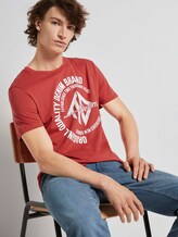 T-Shirt mit Print - Männer - Normal Red T-Shirt mit Print - Männer - Normal Red - 5 - TOM TAILOR Denim