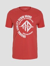 T-Shirt mit Print - Männer - Normal Red T-Shirt mit Print - Männer - Normal Red - 7 - TOM TAILOR Denim