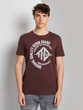 T-Shirt mit Print - Männer - Decadent Bordeaux T-Shirt mit Print - Männer - Decadent Bordeaux - 1 - TOM TAILOR Denim
