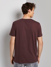 T-Shirt mit Print - Männer - Decadent Bordeaux T-Shirt mit Print - Männer - Decadent Bordeaux - 2 - TOM TAILOR Denim