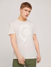 T-Shirt mit Print - Männer - light almond T-Shirt mit Print - Männer - light almond - 1 - TOM TAILOR Denim