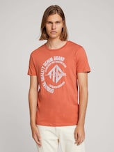 T-Shirt mit Print - Männer - orange-lobster T-Shirt mit Print - Männer - orange-lobster - 1 - TOM TAILOR Denim