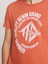 T-Shirt mit Print - Männer - orange-lobster T-Shirt mit Print - Männer - orange-lobster - 9 - TOM TAILOR Denim