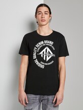 T-Shirt mit Print - Männer - Black T-Shirt mit Print - Männer - Black - 1 - TOM TAILOR Denim