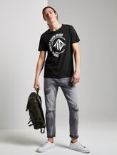 T-Shirt mit Print - Männer - Black T-Shirt mit Print - Männer - Black - 3 - TOM TAILOR Denim