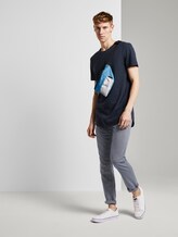 Basic T-Shirt aus Organic Cotton - Männer - Sky Captain Blue Basic T-Shirt aus Organic Cotton - Männer - Sky Captain Blue - 3 - TOM TAILOR Denim