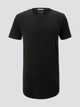 Basic T-Shirt aus Organic Cotton - Männer - Black Basic T-Shirt aus Organic Cotton - Männer - Black - 7 - TOM TAILOR Denim