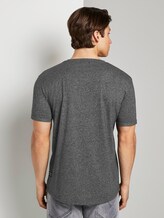 Strukturiertes T-Shirt mit Print - Männer - Black Non-Solid Strukturiertes T-Shirt mit Print - Männer - Black Non-Solid - 2 - TOM TAILOR Denim