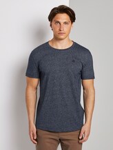Strukturiertes T-Shirt mit Print - Männer - Sky Captain Blue Non-Solid Strukturiertes T-Shirt mit Print - Männer - Sky Captain Blue Non-Solid - 1 - TOM TAILOR Denim