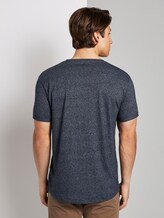 Strukturiertes T-Shirt mit Print - Männer - Sky Captain Blue Non-Solid Strukturiertes T-Shirt mit Print - Männer - Sky Captain Blue Non-Solid - 2 - TOM TAILOR Denim