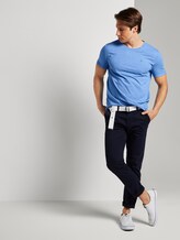 Strukturiertes T-Shirt mit Print - Männer - water sport blue Strukturiertes T-Shirt mit Print - Männer - water sport blue - 3 - TOM TAILOR Denim