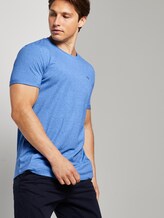 Strukturiertes T-Shirt mit Print - Männer - water sport blue Strukturiertes T-Shirt mit Print - Männer - water sport blue - 5 - TOM TAILOR Denim