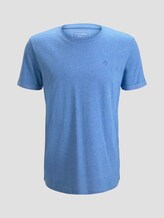 Strukturiertes T-Shirt mit Print - Männer - water sport blue Strukturiertes T-Shirt mit Print - Männer - water sport blue - 7 - TOM TAILOR Denim