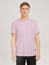 Strukturiertes T-Shirt - Männer - soft peach skin melange Strukturiertes T-Shirt - Männer - soft peach skin melange - 1 - TOM TAILOR Denim