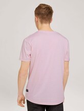 Strukturiertes T-Shirt - Männer - soft peach skin melange Strukturiertes T-Shirt - Männer - soft peach skin melange - 2 - TOM TAILOR Denim