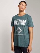 T-Shirt mit Logo Print - Männer - Deep Green Lake Non-Solid T-Shirt mit Logo Print - Männer - Deep Green Lake Non-Solid - 5 - TOM TAILOR Denim