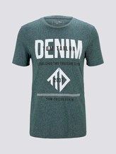 T-Shirt mit Logo Print - Männer - Deep Green Lake Non-Solid T-Shirt mit Logo Print - Männer - Deep Green Lake Non-Solid - 7 - TOM TAILOR Denim