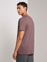 T-Shirt mit Logo Print - Männer - Decadent Bordeaux Non-Solid T-Shirt mit Logo Print - Männer - Decadent Bordeaux Non-Solid - 2 - TOM TAILOR Denim