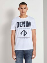 T-Shirt mit Logo Print - Männer - White T-Shirt mit Logo Print - Männer - White - 1 - TOM TAILOR Denim