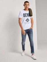 T-Shirt mit Logo Print - Männer - White T-Shirt mit Logo Print - Männer - White - 3 - TOM TAILOR Denim