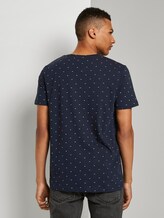 Print T-Shirt aus Organic Cotton - Männer - navy small element print Print T-Shirt aus Organic Cotton - Männer - navy small element print - 2 - TOM TAILOR Denim